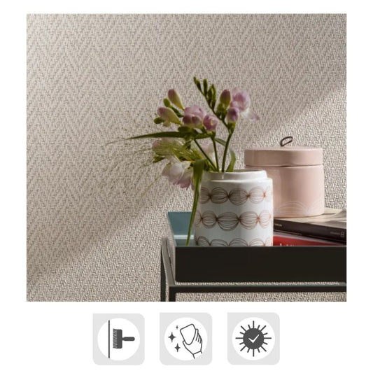 Papel pintado vinílico geométrico gris Marburg lavable